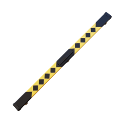 Snooker Lederkoffer schwarz gelb 3/4